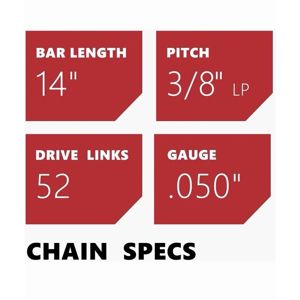 3 PACK 14 Inch Chainsaw Chain 3/8